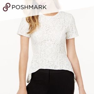 💙💛 sachin & babi white  lace top blouse